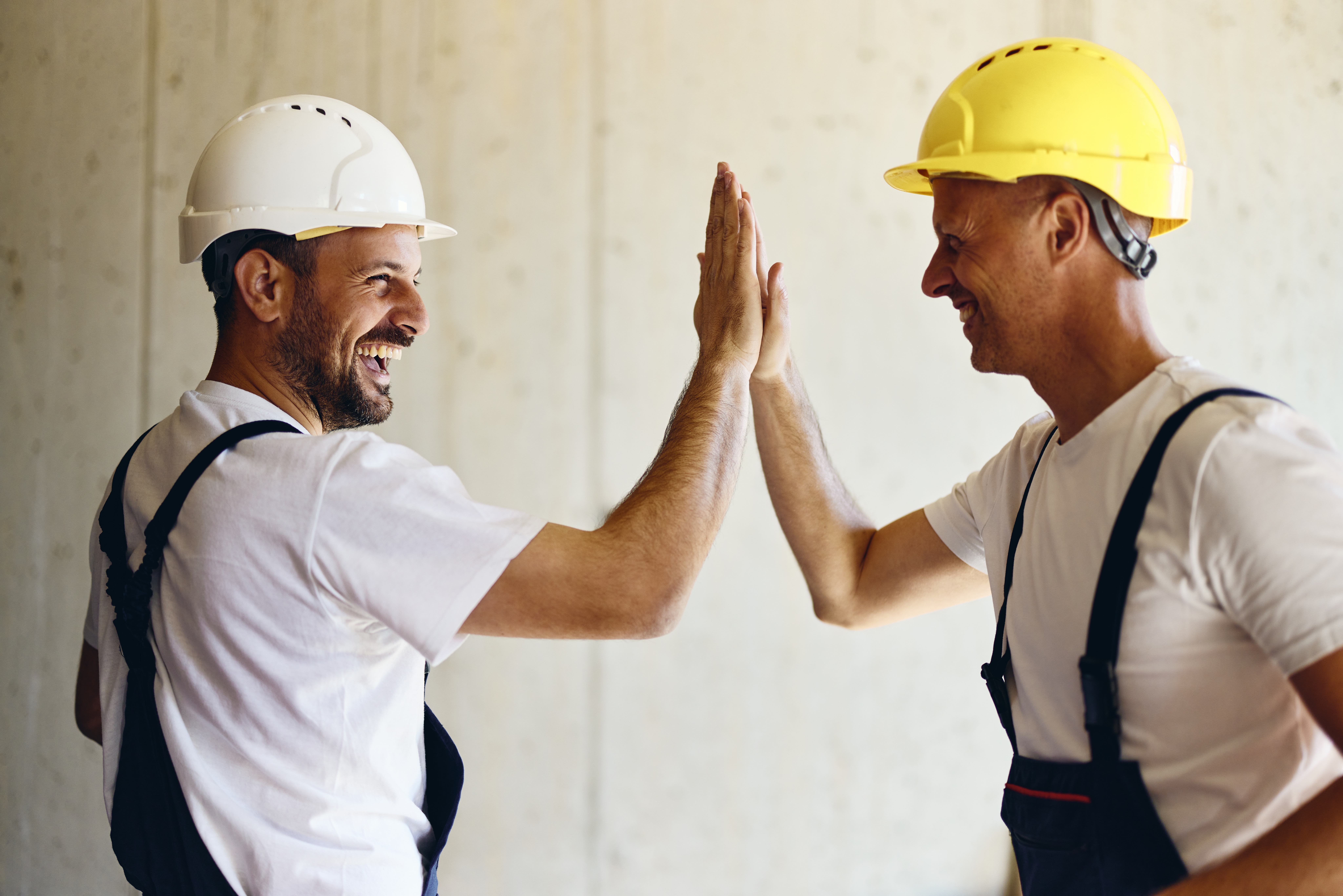 Baustelle Kollegen Handwerk Team